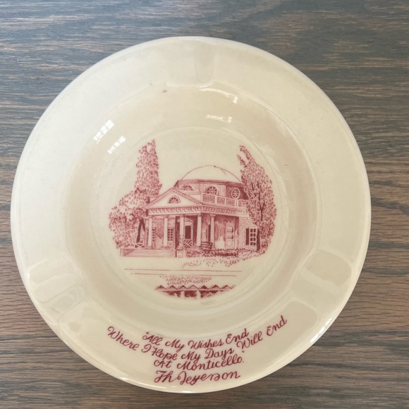 Mid Century Iroquois China Monticello Ashtray - Picture 2 of 5